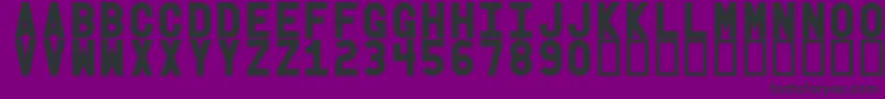 Obgb Font – Black Fonts on Purple Background