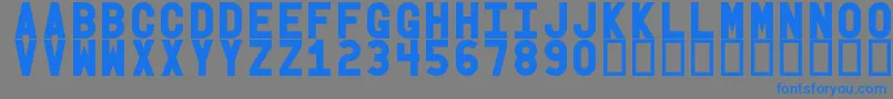 Obgb Font – Blue Fonts on Gray Background