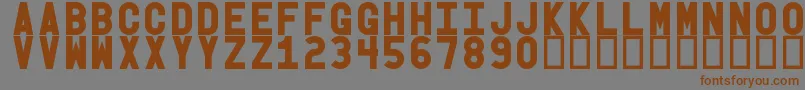 Obgb Font – Brown Fonts on Gray Background