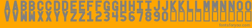 Obgb Font – Gray Fonts on Orange Background