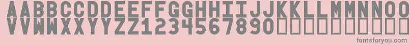 Obgb Font – Gray Fonts on Pink Background