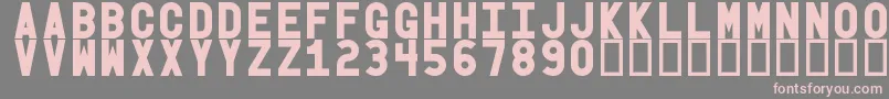 Obgb Font – Pink Fonts on Gray Background