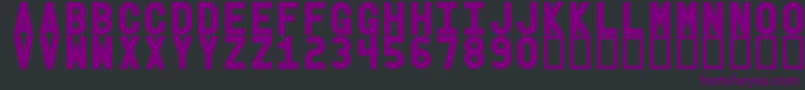 Obgb Font – Purple Fonts on Black Background
