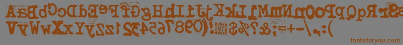 Lisätietoja TypistysRorrim-fontista TypistysRorrim-fontti – ruskeat fontit harmaalla taustalla