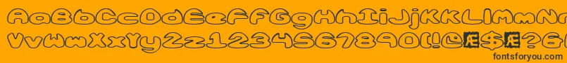 Lisätietoja ObloquyOutlineBrk-fontista ObloquyOutlineBrk-fontti – mustat fontit oranssilla taustalla