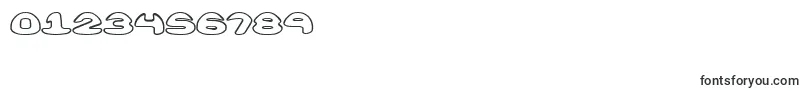 フォントObloquyOutlineBrk – 数字と数値のためのフォント