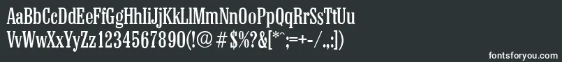 ColonelserialRegular Font – White Fonts on Black Background