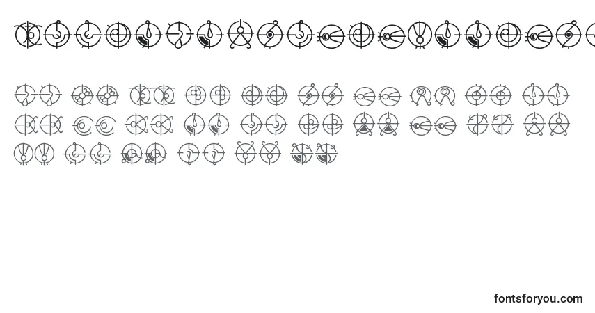 Fuente CovenantForerunnerFont - alfabeto, números, caracteres especiales