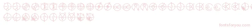 Czcionka CovenantForerunnerFont – różowe czcionki na białym tle