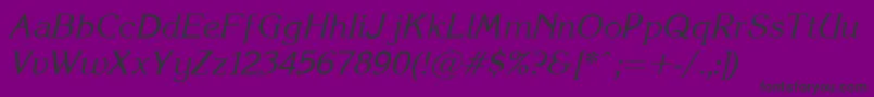 Korinna.KzItalic Font – Black Fonts on Purple Background