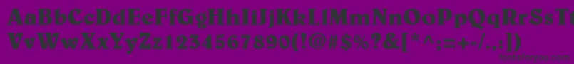 BelweLtBold Font – Black Fonts on Purple Background