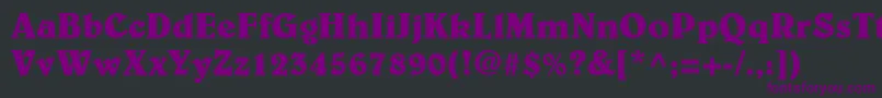 BelweLtBold Font – Purple Fonts on Black Background