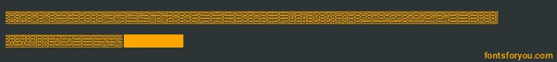 Шрифт TheIllusionOfTheJester – оранжевые шрифты на чёрном фоне