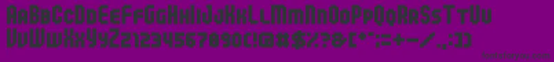 04b 25  Font – Black Fonts on Purple Background