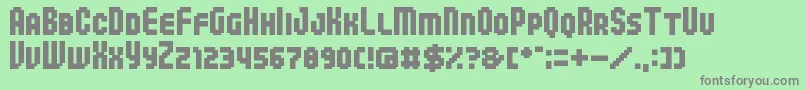 More about 04b 25 Font 04b 25 Font – Gray Fonts on Green Background