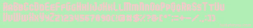 04b 25  Font – Pink Fonts on Green Background