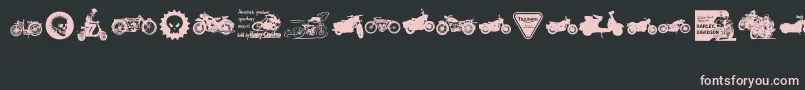 VintageMotorcycleClub2 Font – Pink Fonts on Black Background