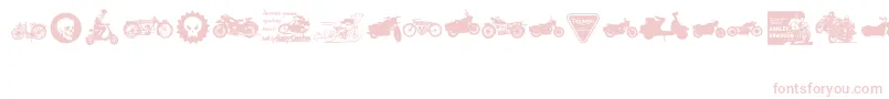 VintageMotorcycleClub2 Font – Pink Fonts on White Background