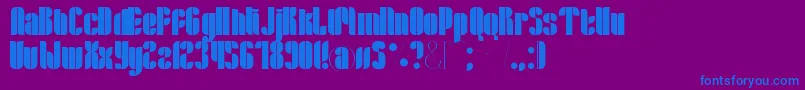 Lloyd Font – Blue Fonts on Purple Background