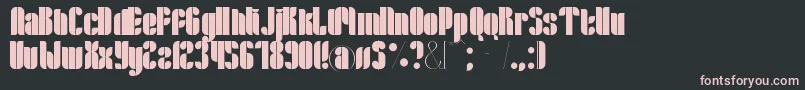 Lloyd Font – Pink Fonts on Black Background