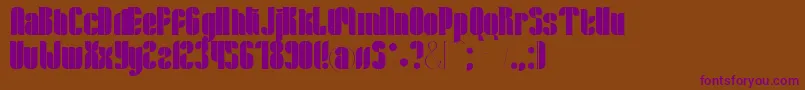 Lloyd Font – Purple Fonts on Brown Background