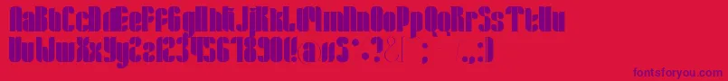 Lloyd Font – Purple Fonts on Red Background