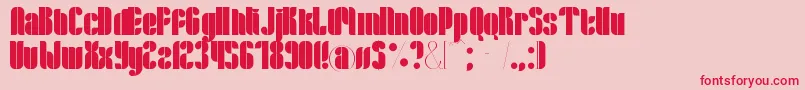 Lloyd Font – Red Fonts on Pink Background
