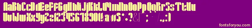 Lloyd Font – Yellow Fonts on Purple Background