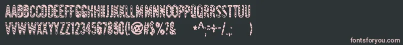 Gianttig Font – Pink Fonts on Black Background