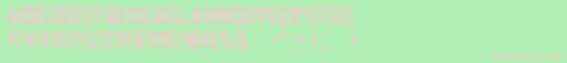 Шрифт Gianttig – розовые шрифты на зелёном фоне