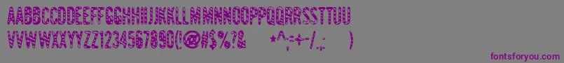Gianttig Font – Purple Fonts on Gray Background
