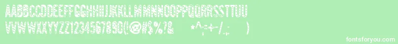 Gianttig Font – White Fonts on Green Background