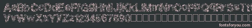 Pixeldrip Font – Pink Fonts on Black Background