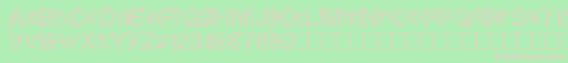 Pixeldrip Font – Pink Fonts on Green Background