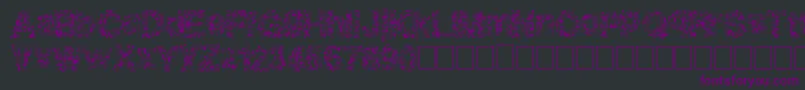 Pixeldrip Font – Purple Fonts on Black Background