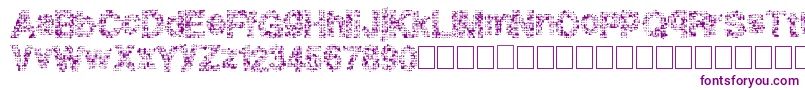 Fonte Pixeldrip – fontes roxas