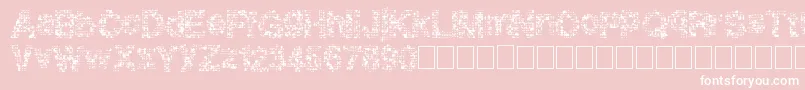 Pixeldrip Font – White Fonts on Pink Background