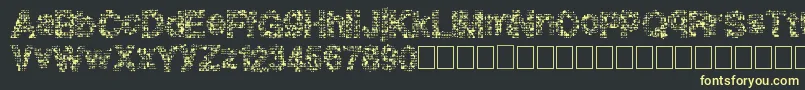Pixeldrip Font – Yellow Fonts on Black Background