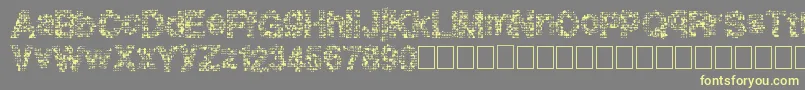 Pixeldrip Font – Yellow Fonts on Gray Background
