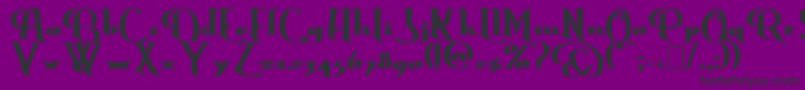 ErasmusBold Font – Black Fonts on Purple Background