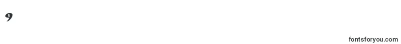 フォントErasmusBold – フォント数字9