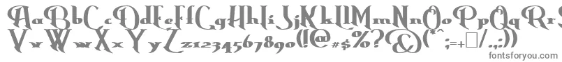 Шрифт ErasmusBold – серые шрифты на белом фоне