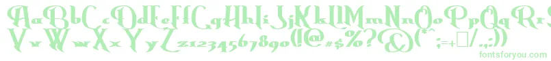 ErasmusBold-Schriftart – Grüne Schriften