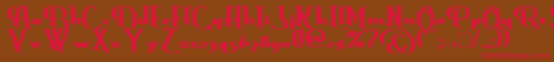 ErasmusBold Font – Red Fonts on Brown Background