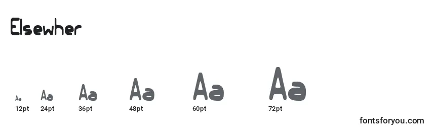 Elsewher font sizes