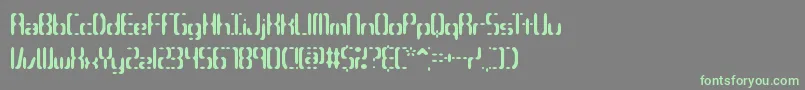 CompliantConfuse3sBrk-Schriftart – Grüne Schriften auf grauem Hintergrund