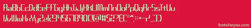 CompliantConfuse3sBrk Font – Green Fonts on Red Background