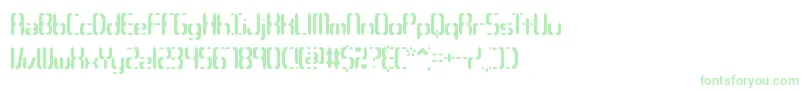 CompliantConfuse3sBrk Font – Green Fonts on White Background