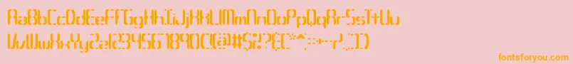 CompliantConfuse3sBrk Font – Orange Fonts on Pink Background