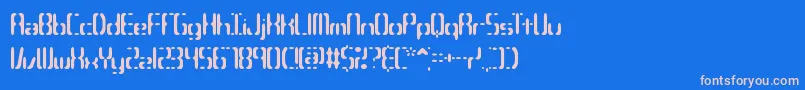 CompliantConfuse3sBrk Font – Pink Fonts on Blue Background
